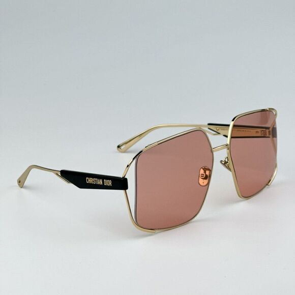 NEW Dior ARCHIDIOR S1U  B0E0 Gold Pink Women Oversized Square Sunglasses main image 5